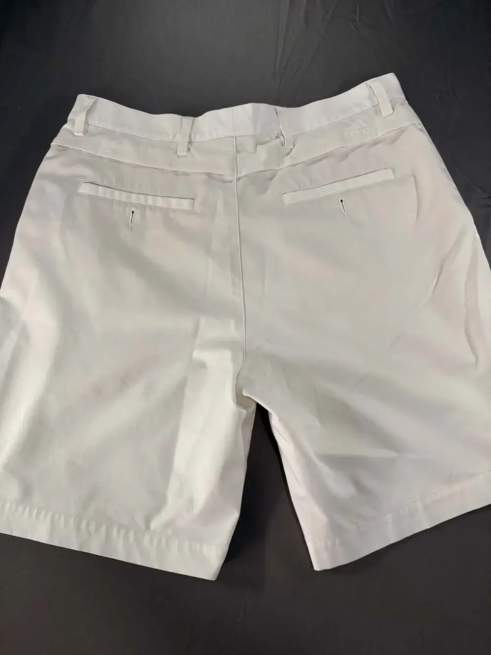 Adidas White Golf Stretch Shorts